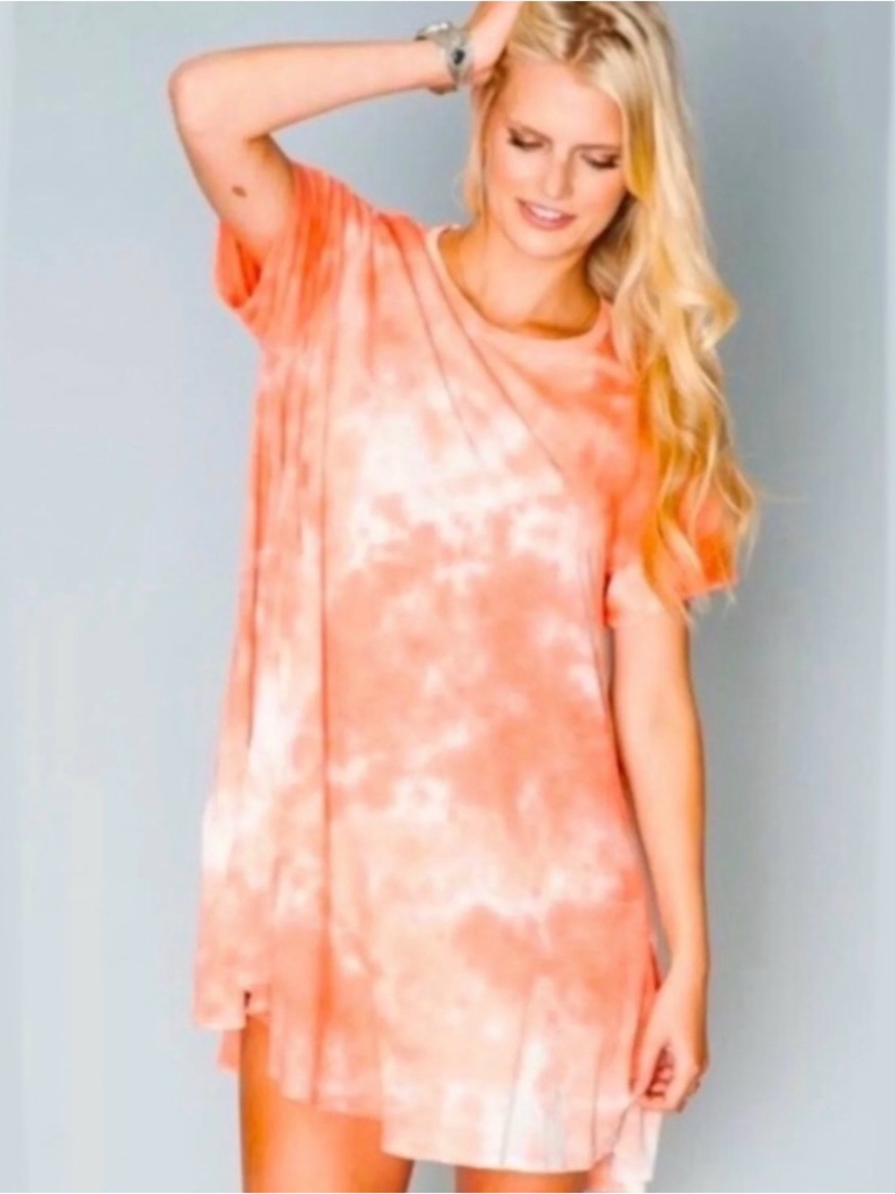 Show Me Your Mumu XS Orange Tie Dye Gant Flow Dress